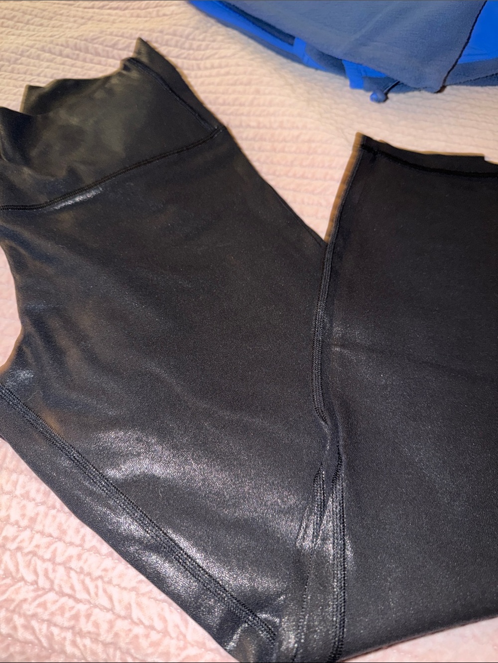 lululemon athletica Black Faux-Leather High-Rise Leggings